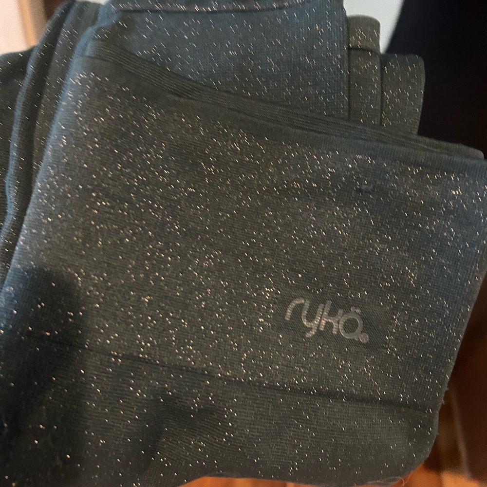 Ryka Blue Glitter Performance Leggings